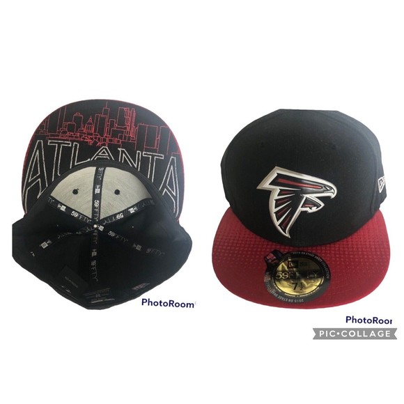 NWT Atlanta Falcons Hat 59Fifty New Era Fitted Hat Size 7 1/2 RARE